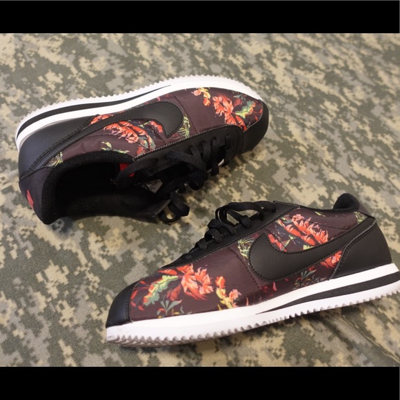 nike cortez floral print
